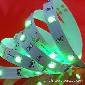 LED Strip with 5050 Top SMD RGB Light Source and 12V or 24V DC Input Voltage